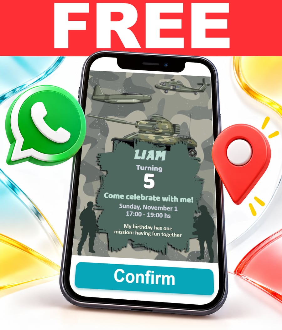 Invito interattivo di Militare Gratis