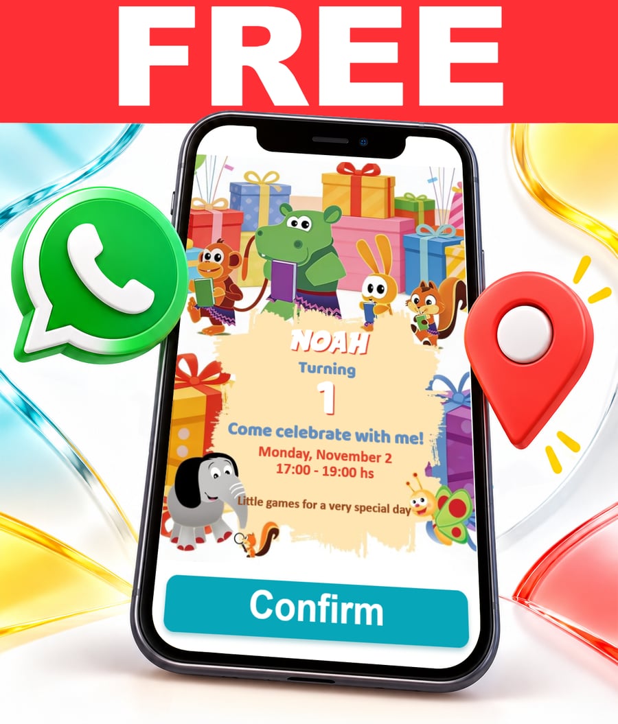 Free BabyTV interactive invitation