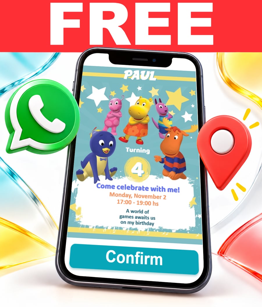 Invito interattivo di Backyardigans Gratis