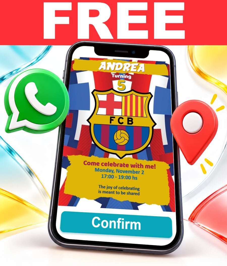 Invito interattivo di Barcelona Gratis