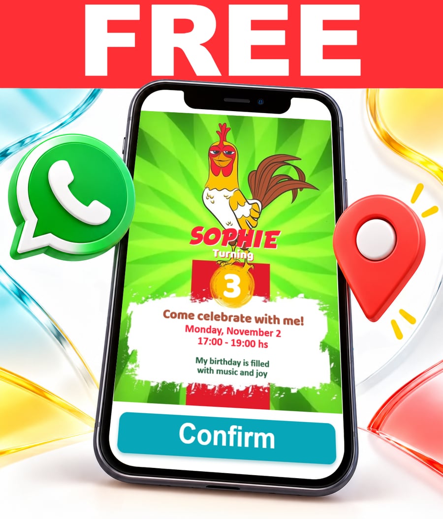 Free Bartolito (La Granja de Zenón) interactive invitation