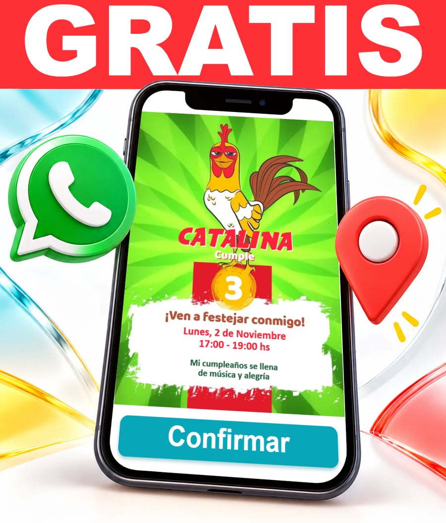 Invitación interactiva de Bartolito (La Granja de Zenón) Gratis