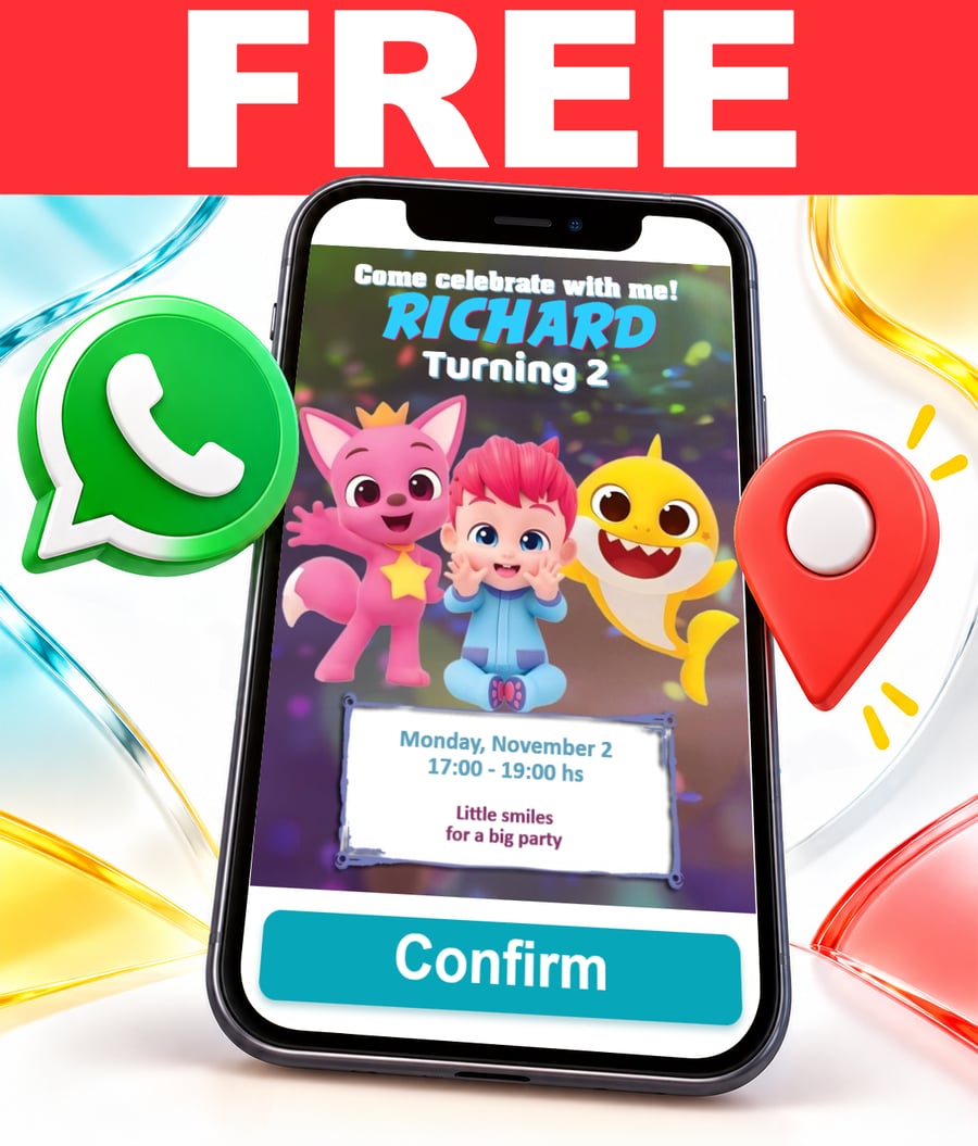 Free Bebefinn interactive invitation