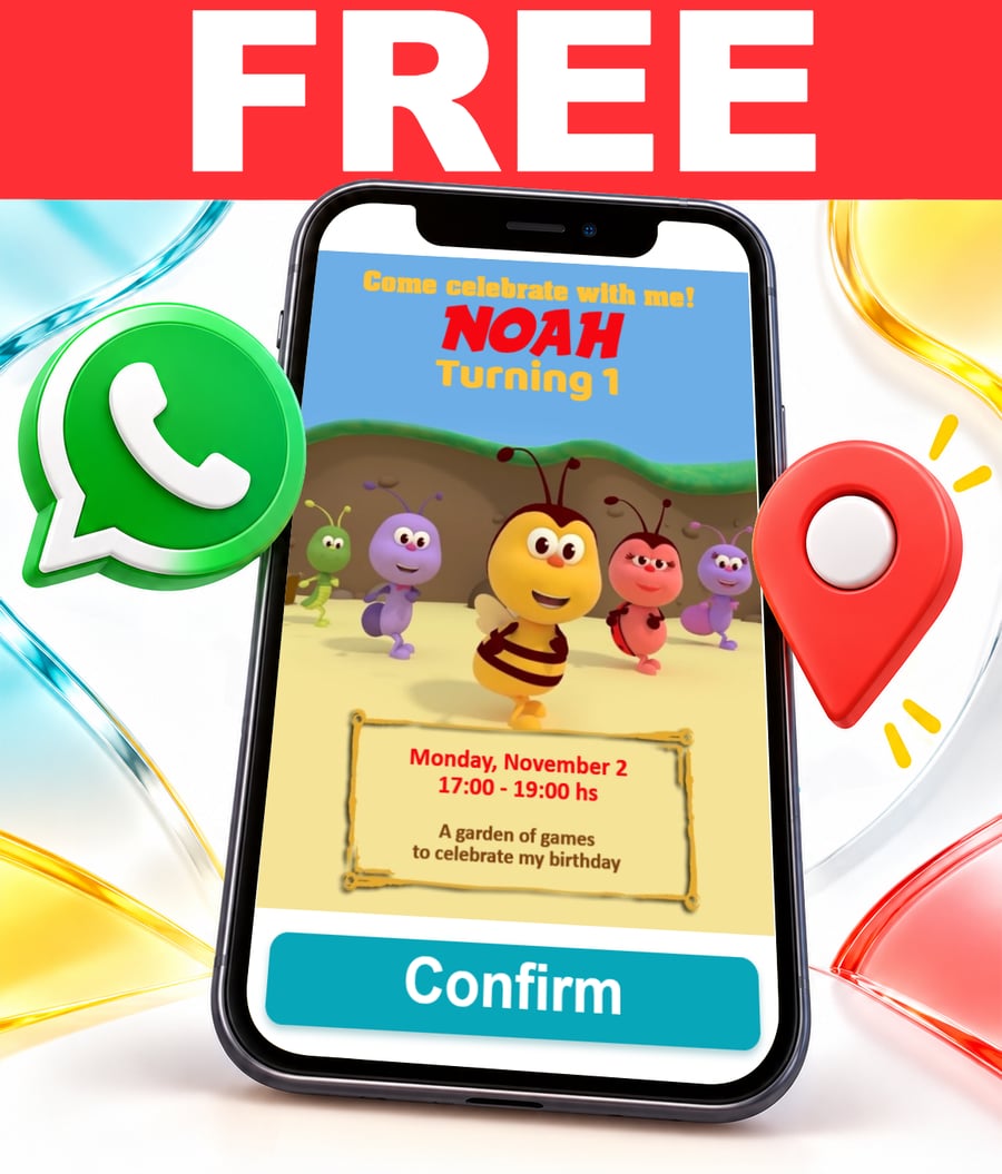 Invito interattivo di Bichikids Gratis