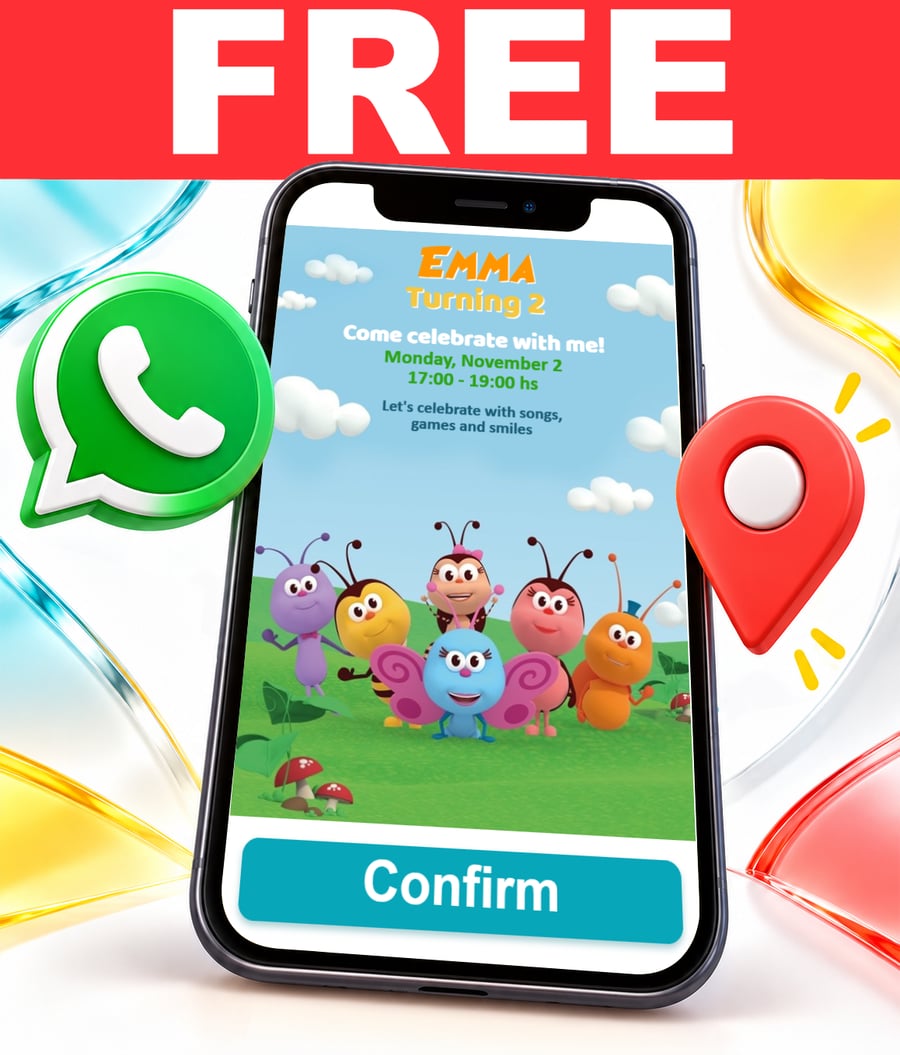 Free Bichikids interactive invitation