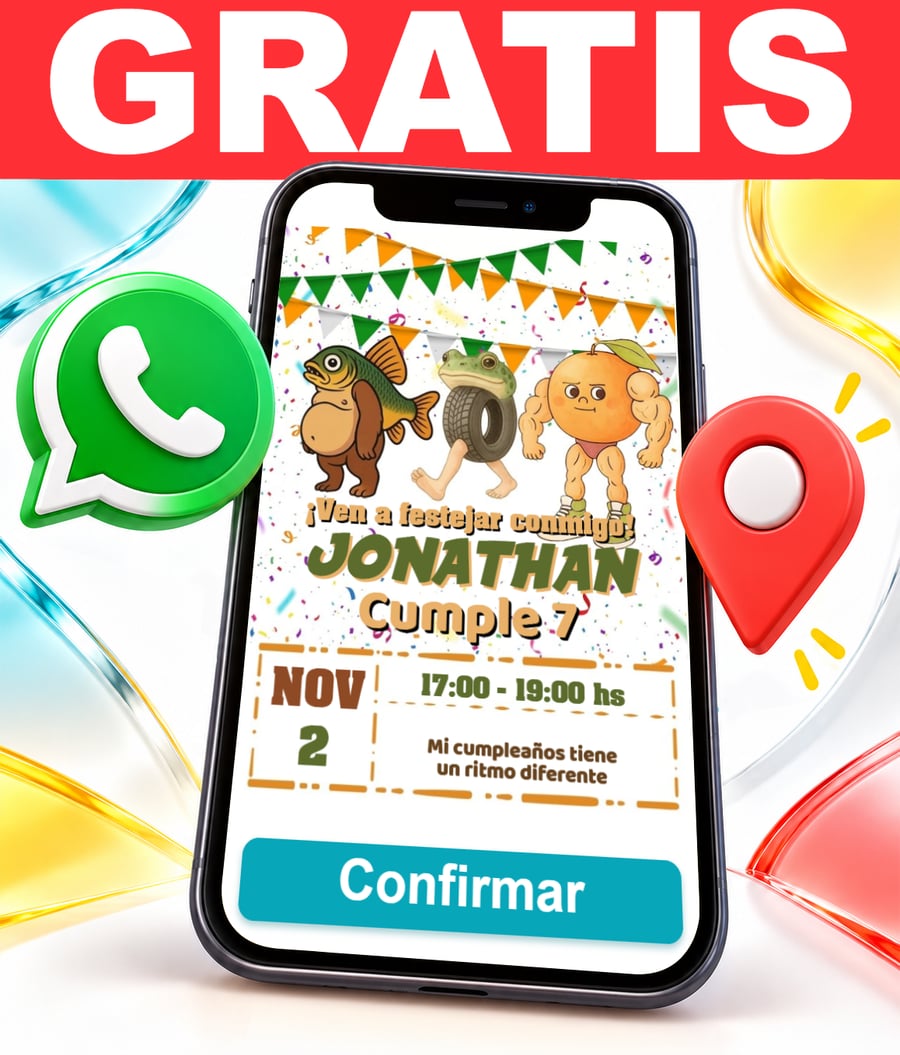 Invitación interactiva de Brainrot Tralalero Tralala Gratis