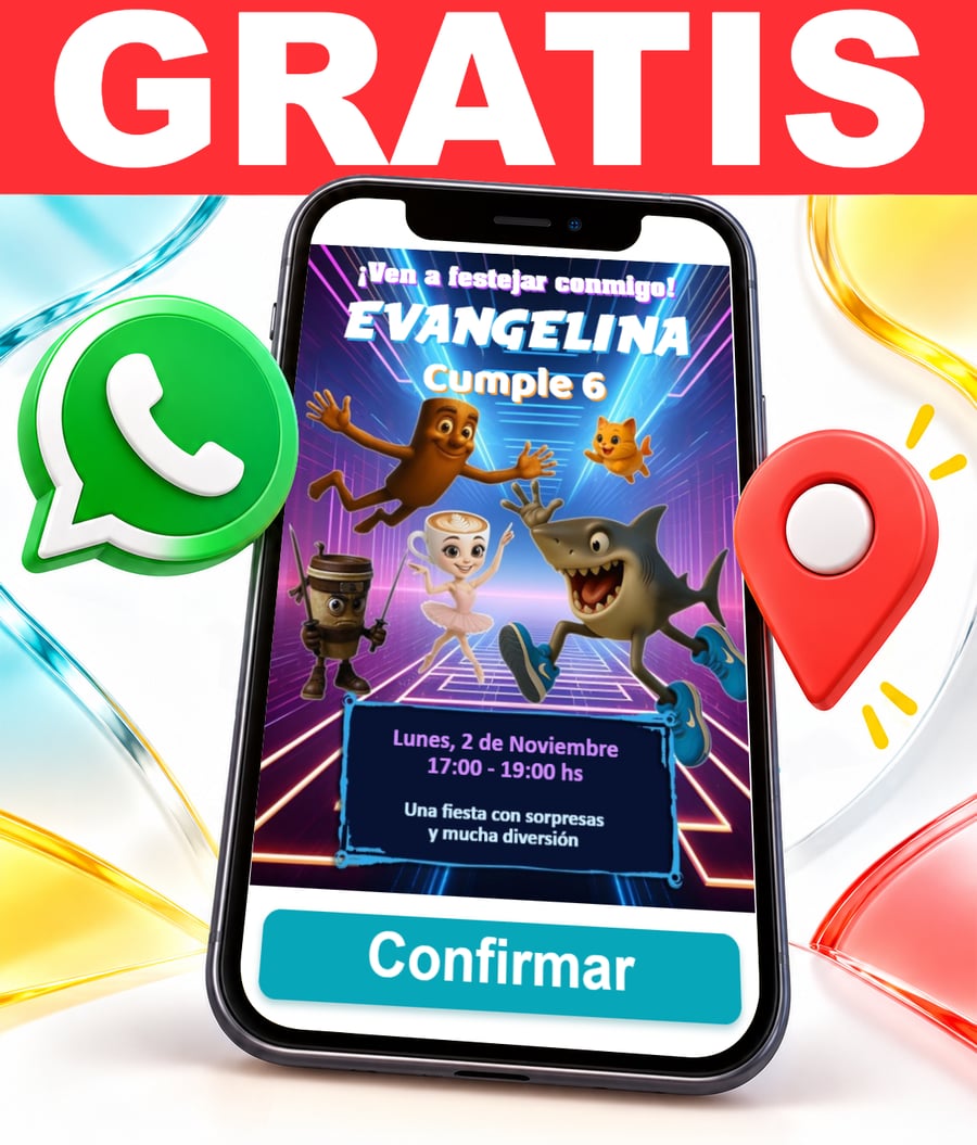 Invitación interactiva de Memes Brainrot Italiano Gratis