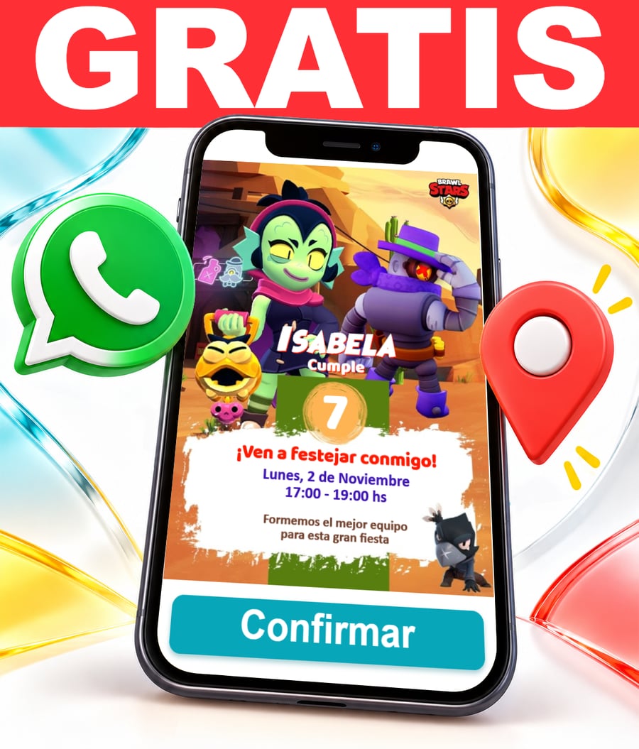 Invitación interactiva de Brawl Stars Gratis