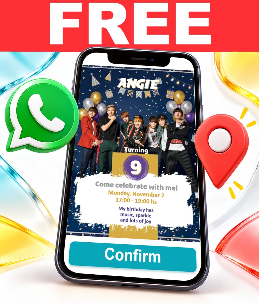 Invito interattivo di BTS Gratis