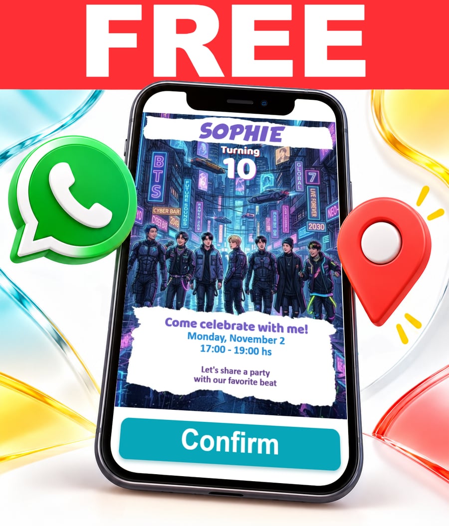 Invito interattivo di BTS Gratis