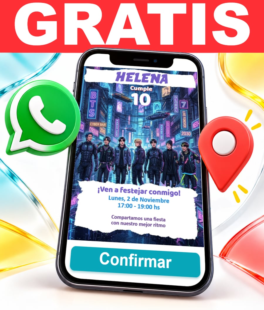 Invitación interactiva de BTS Gratis
