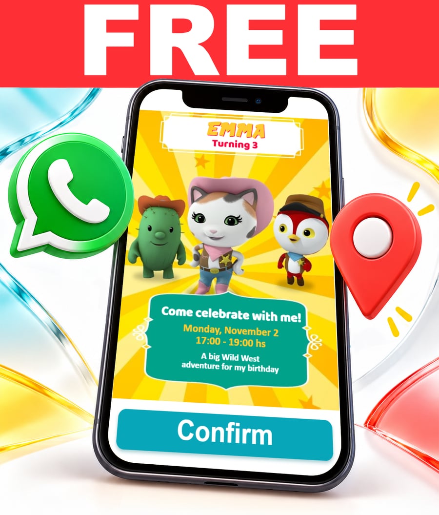 Free Sheriff Callie interactive invitation