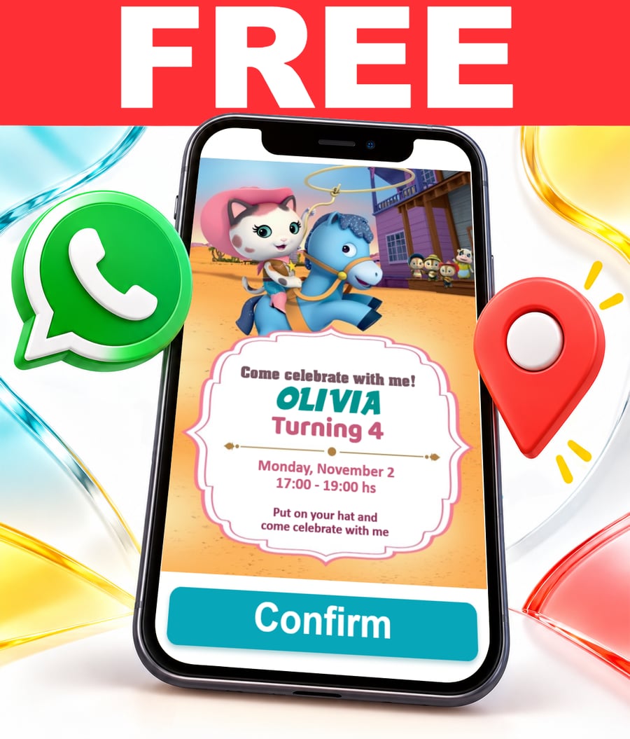 Free Sheriff Callie interactive invitation