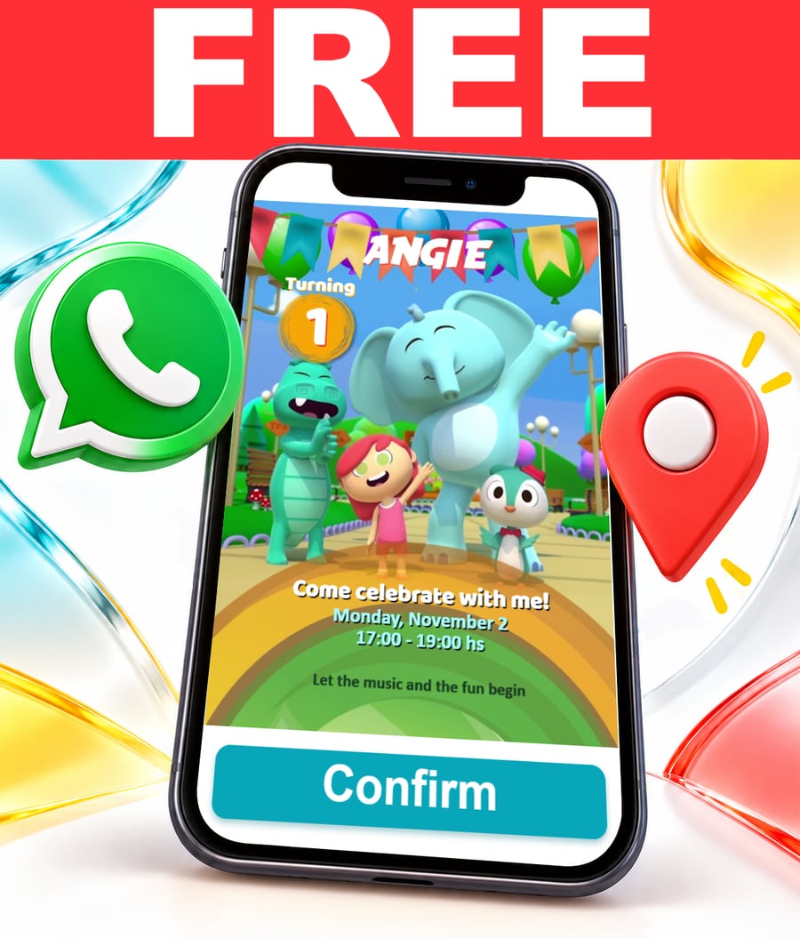 Invito interattivo di Canciones del Zoo Gratis