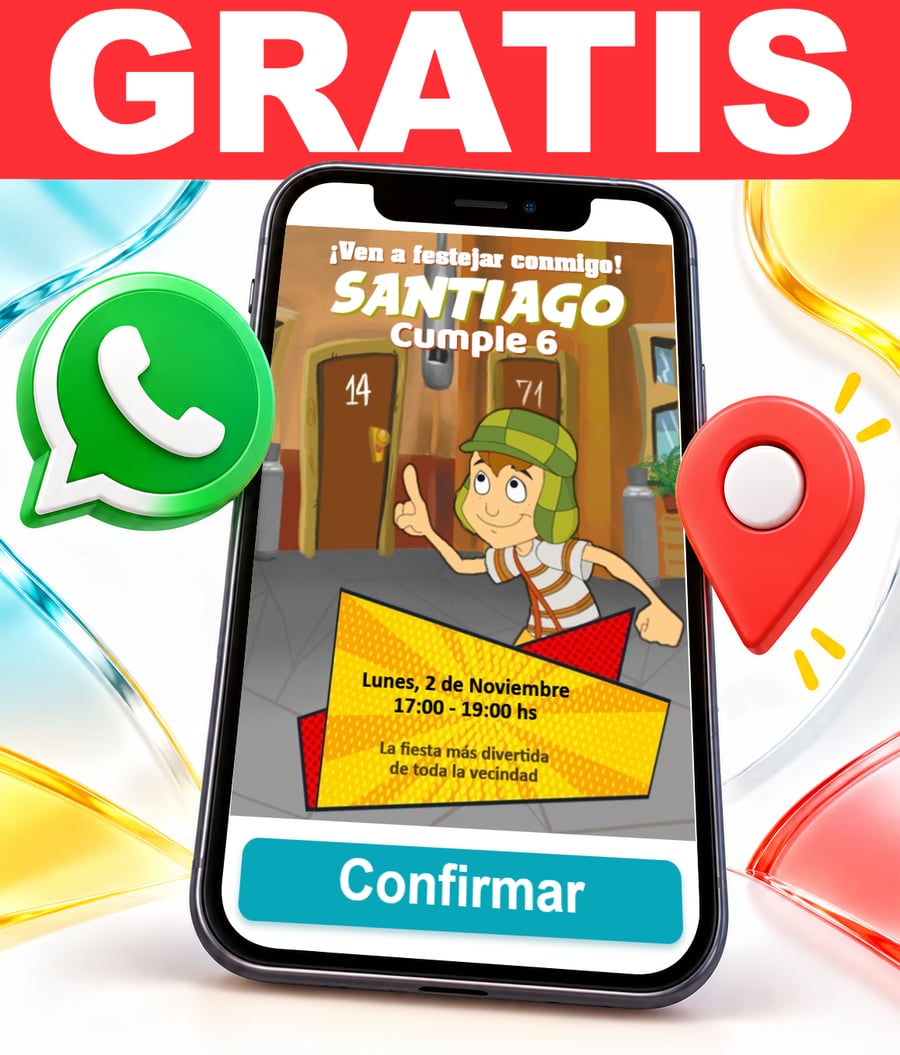 Invitación interactiva de El Chavo del 8 Gratis