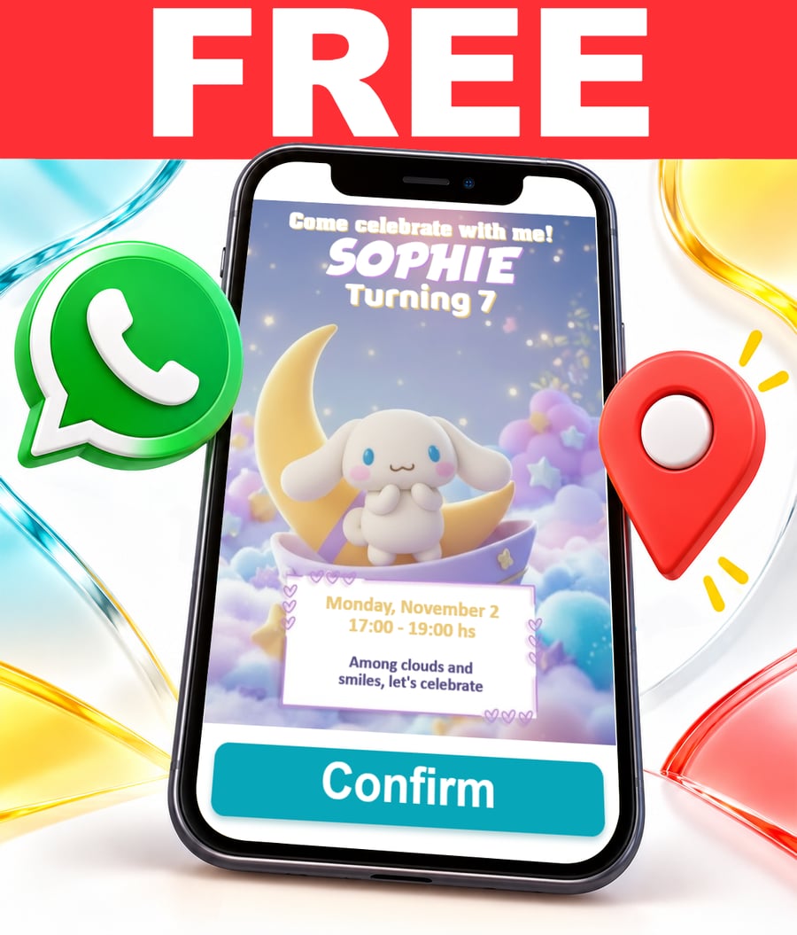 Invito interattivo di Cinnamoroll Gratis