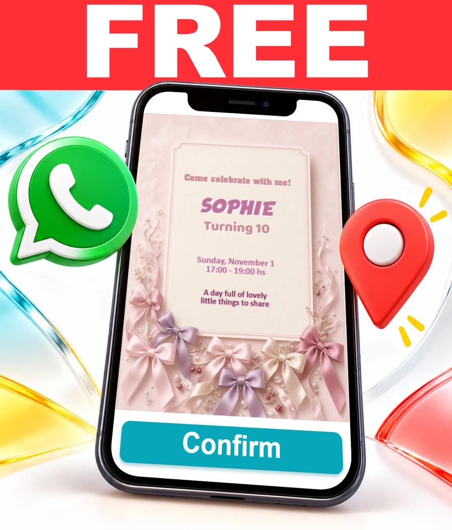 Free Coquette interactive invitation