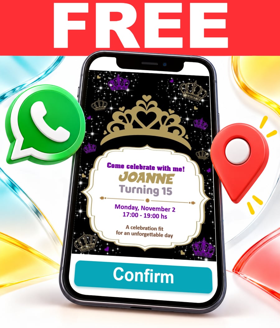 Invito interattivo di Corone Gratis
