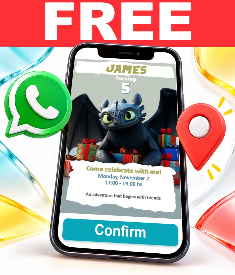 Invito interattivo di Dragon Trainer Gratis