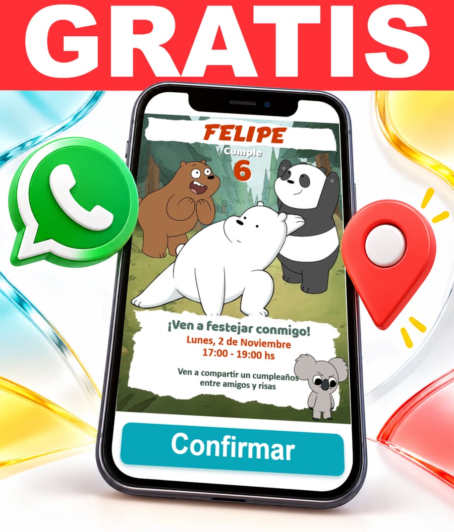 Invitación interactiva de Escandalosos Gratis