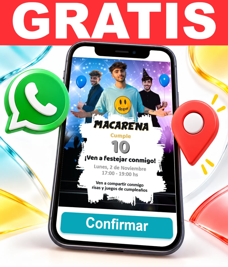 Invitación interactiva de Fede Vigevani Youtube Gratis