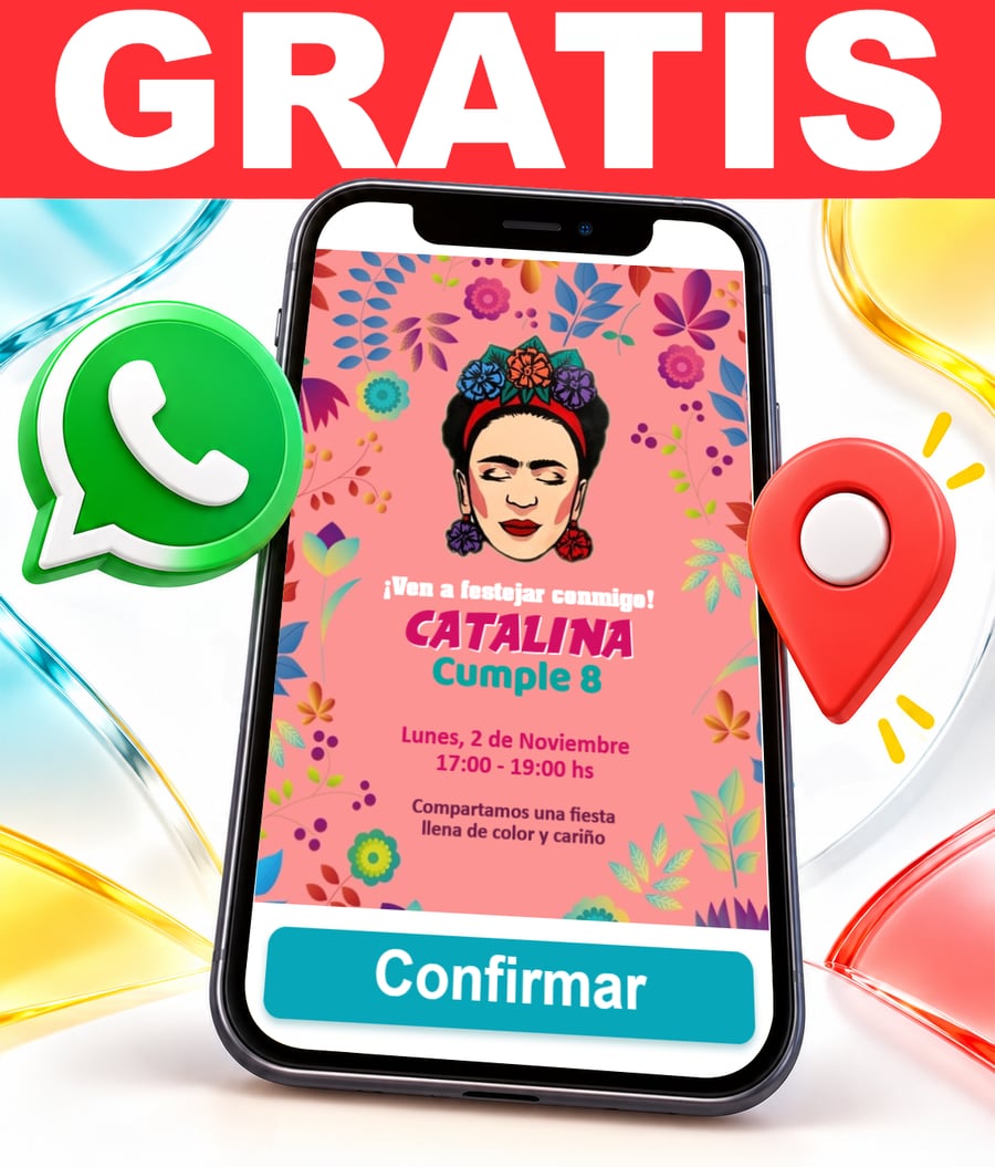 Invitación interactiva de Frida Kahlo Gratis