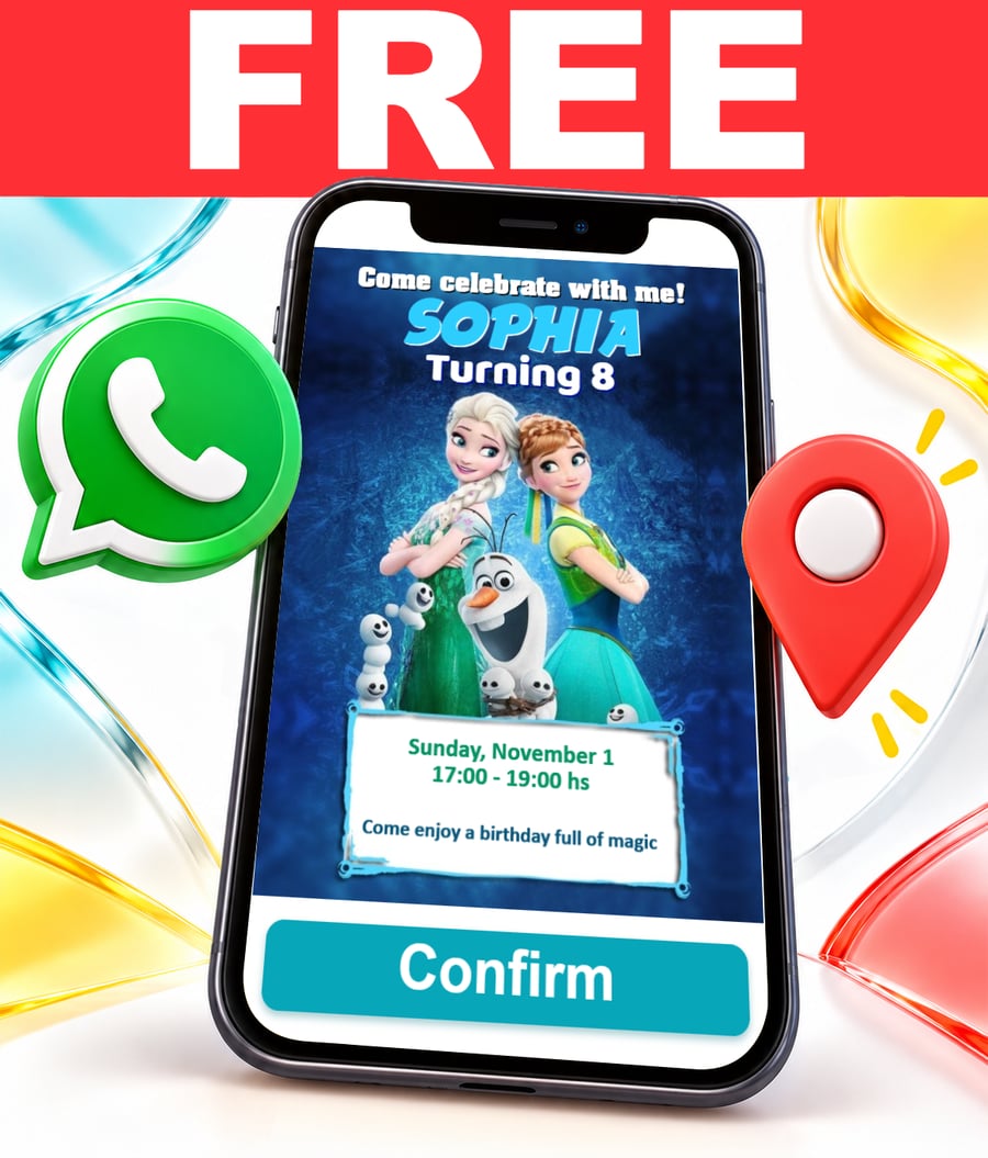 Invito interattivo di Frozen Gratis