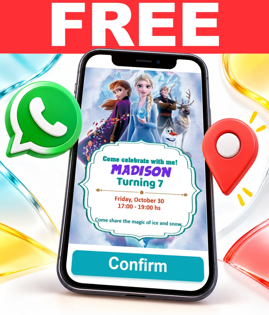 Invito interattivo di Frozen Gratis
