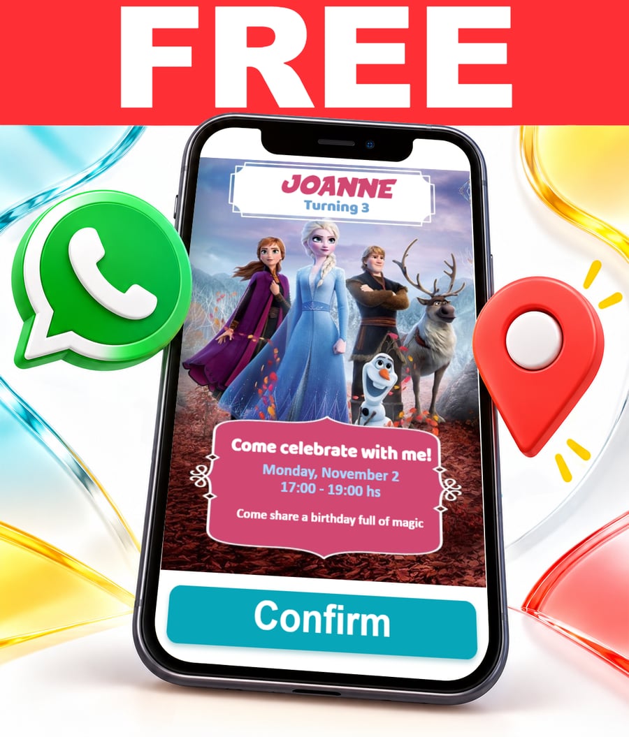 Invito interattivo di Frozen 2 Gratis