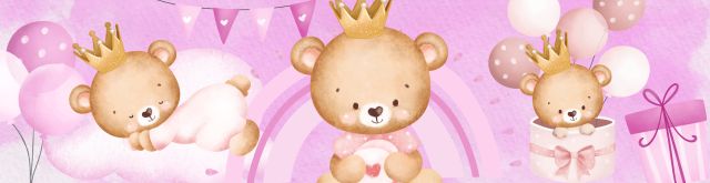 Convite do WhatsApp Ursinha Princesa