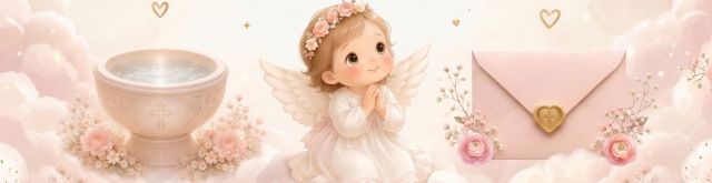 Invito Whatsapp Battesimo Bambina