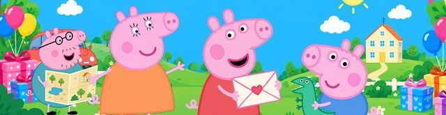 Invitación Whatsapp Peppa y George Pig Hablan