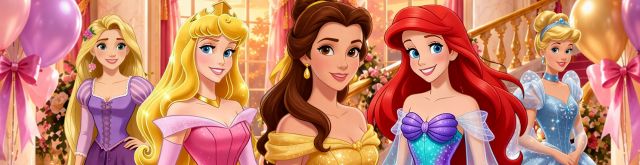 Invitación Whatsapp Princesas Disney Castillo
