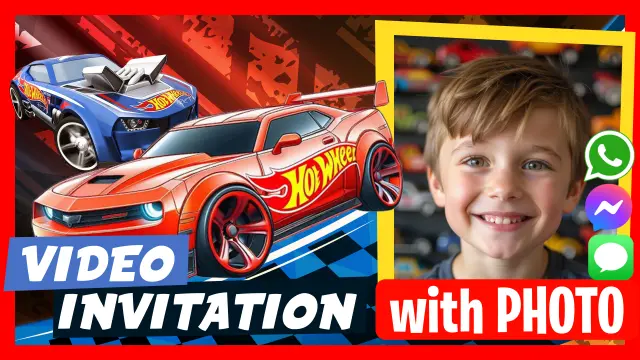 Make Video Invitation Hot Wheels