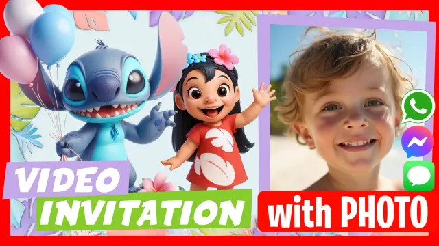 Lilo and Stitch Video Invitation