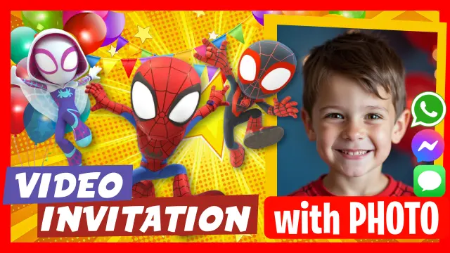 Make Video Invitation Spidey