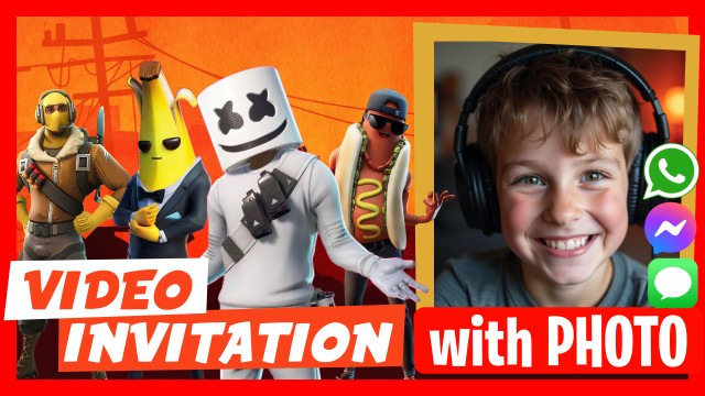 WhatsApp Invitation Fortnite Party
