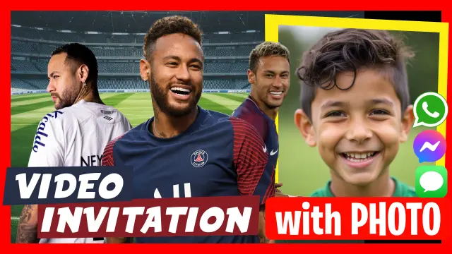 Personalized Neymar Jr Birthday Video Invitation