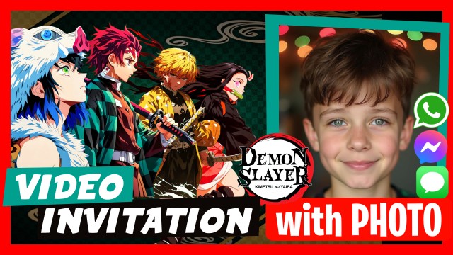 WhatsApp Invitation Demon Slayer Kimetsu no Yaiba