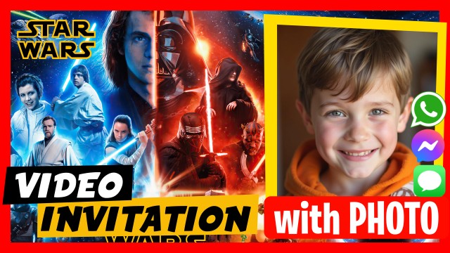 WhatsApp Invitation Star Wars Saga