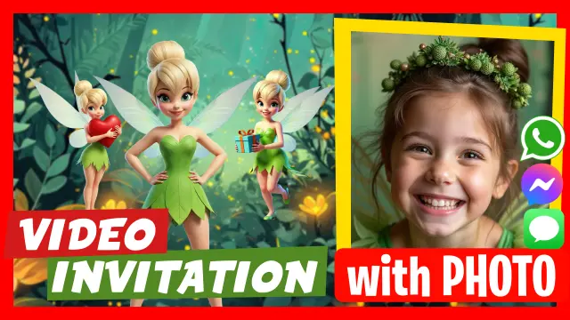 Tinker Bell Birthday Party Video Invitation