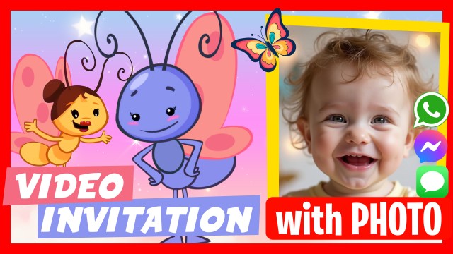 WhatsApp Invitation Lil Butterfly Lottie Dottie Chicken