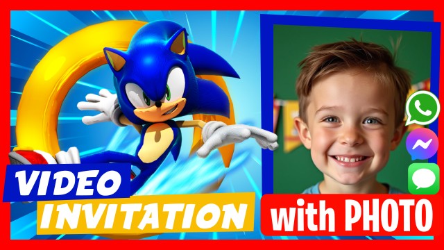 WhatsApp Invitation Sonic Birthday