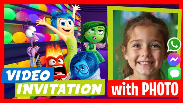 WhatsApp Invitation Inside Out Birthday