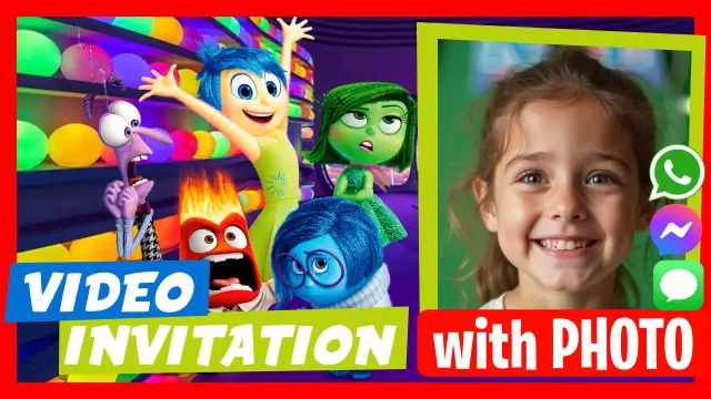 Inside Out Birthday Video Invitation