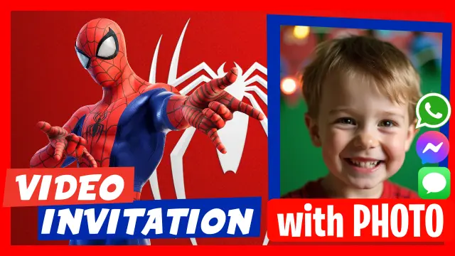 Spider-Man Digital Invitation for WhatsApp