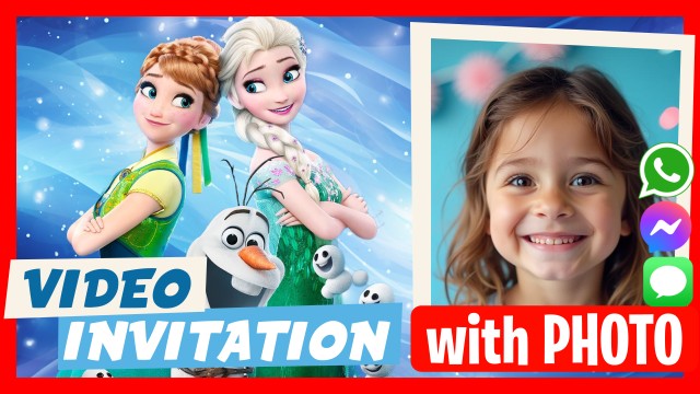 WhatsApp Invitation Frozen Birthday