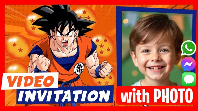 WhatsApp Invitation Dragon Ball Birthday