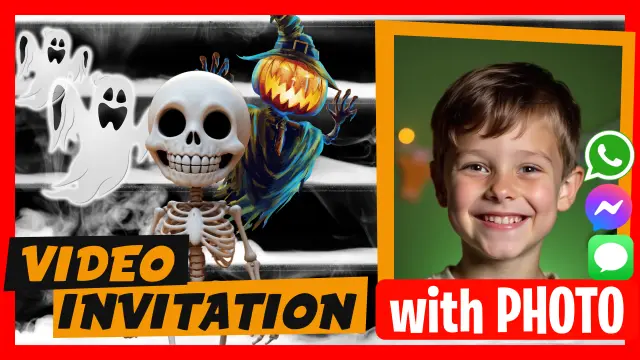 Halloween Digital Invitation for WhatsApp