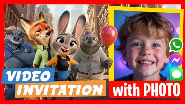 WhatsApp Invitation Zootopia